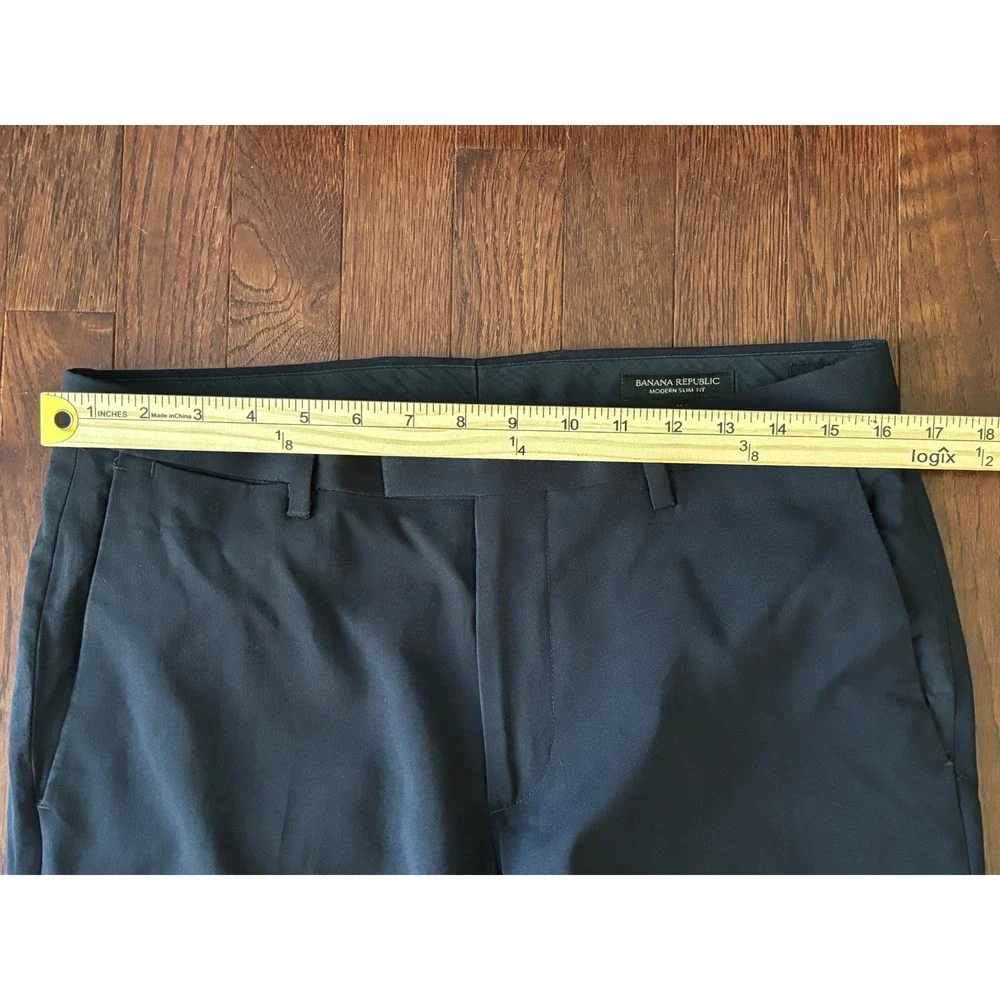 Banana Republic Modern Slim Fit Suit 38R 31x29 Lanificio F.lli Cerruti Wool Navy